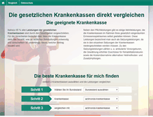 Tablet Screenshot of krankenkassen-direkt-vergleich.de